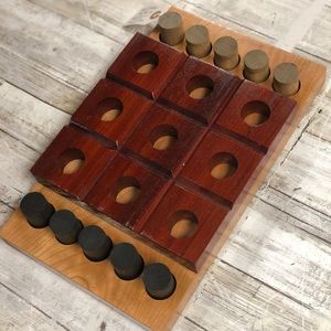 Tic Tac Toe Game Handmade Wooden